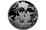 На монете из серебра изображены солдаты Великой Отечественной войны