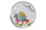 «С днем рождения» - классическая подарочная монета