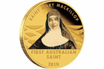 Первая святая Австралии Мэри Маккиллоп отчеканена на памятных монетах