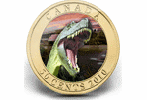 Дасплетозавр на канадской монете