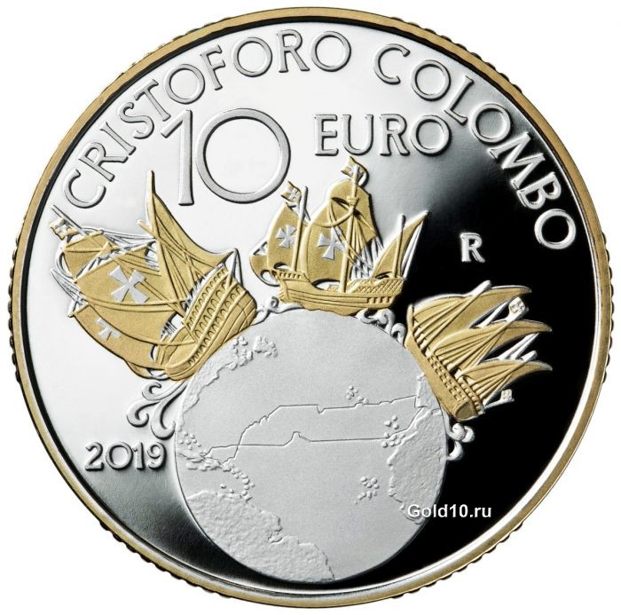 Монета «Христофор Колумб» (фото - shop.ipzs.it)