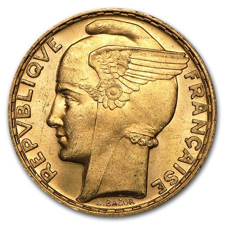 100 золотых франков. 1935-1936 гг.