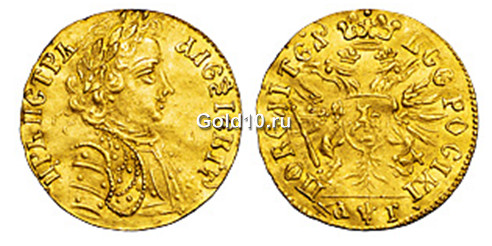 Золотой червонец (дукат) 1703 года